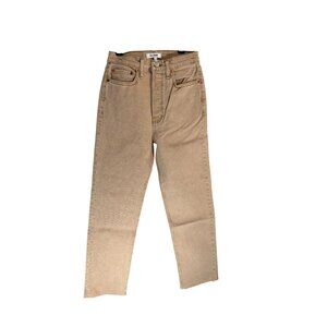 RE/DONE Womens High-Waisted Button-Fly Ankle Jeans Size 25